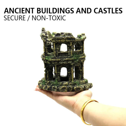 Reptile Resin Decoration Turtle Snake Lizard Reptiles Hiding Hole Fish Tank Scenery Reptiles Box Aquarium Landscape Decorations