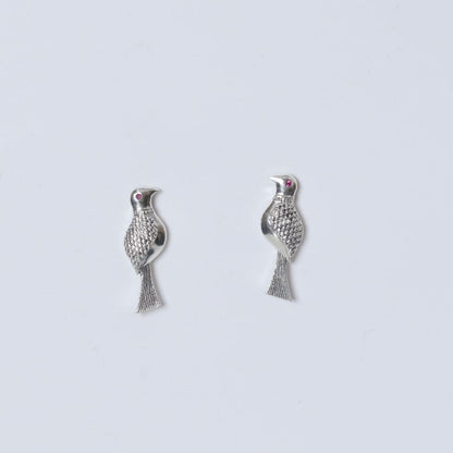Carved Bird Earrings-2