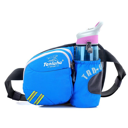 Wautton Outdoor Hiking Walking Waist Pack With Bottle Holder-5