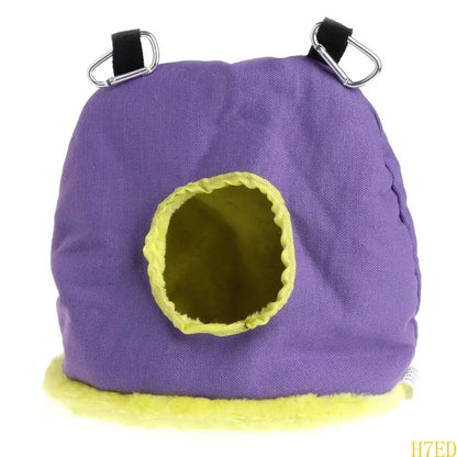 H7ED Parrot Hammock Hanging Tent for Budgies Parakeets Small Animals Plush House