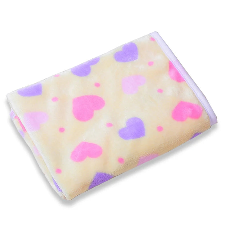 Soft and Fluffy High Quality Pet Blanket Cute Star Print Pet Mat Warm and Comfortable Pet Blanket for Dogs and Cats Pet Supplies