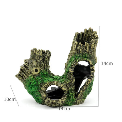 Reptile Resin Decoration Turtle Snake Lizard Reptiles Hiding Hole Fish Tank Scenery Reptiles Box Aquarium Landscape Decorations