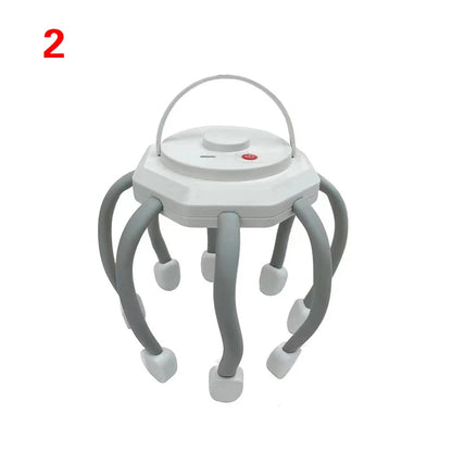Electric Octopus Scalp Massager Hands-free 8 Claws Vibration Contacts 360 Degree 3 Modes Head Scratcher Massage Health Care