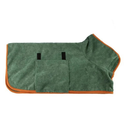 Super absorbent dog bathrobe - Quick-drying pet towel pack, suitable for small/large dogs and cats, full-body coverage, comforta
