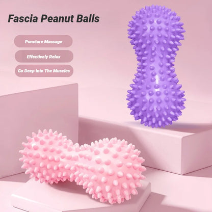 Peanut Massage Spiky Ball Training Muscle Pain Stress Foot Massager Relaxation Myofascial Balls For Plantar Trigger