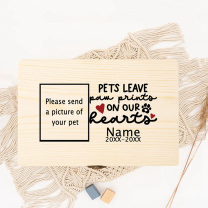 Personalized Pet Urn Customize Name and Date Dog Ashes Custom Funeral Box Pet Remains Wood Box Cremation Cat Ashes Urn Box