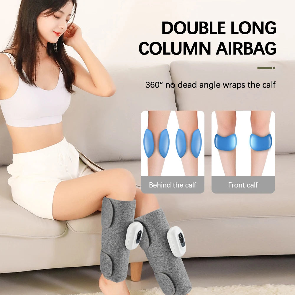 Eletric 360° Air Pressure Calf Massager Wireless Leg Massage 3 Mode Airbag Compresstion Relax Foot Calf Muscle Relieve Fatigue