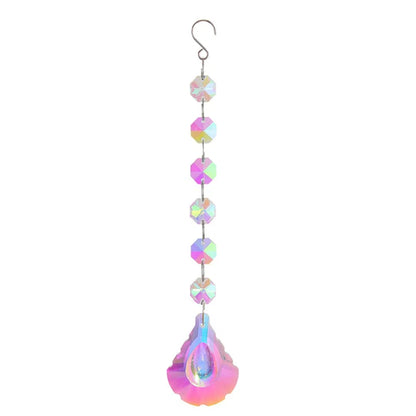 Star Moon Crystal Sun Catcher Bohemian Rainbow Maker Wind Chime  Home Outdoor Garden Hanging Ornament Window Decoration New In