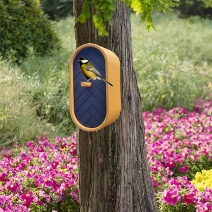 3D Printed Bird House Wall Mounted Wild Birds House Decorative Garden Birdhouse for Small Birds Hummingbirds Wrens Finches