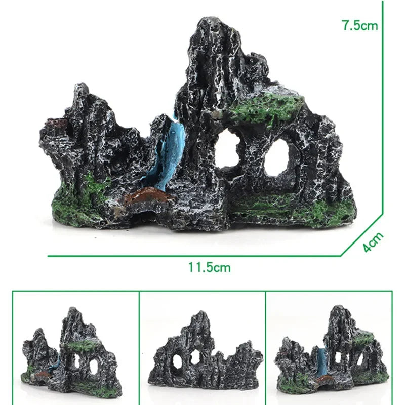 Decorative Rocks Aquarium Decoration Resin Rockery for Fish Tank Decoration Fake Stone Fish Tank Decor Aquarium Decorative Rocks