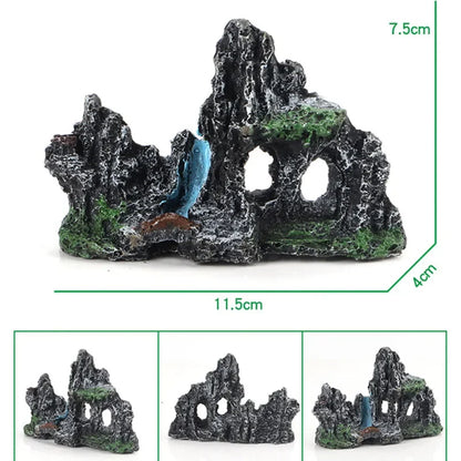 Decorative Rocks Aquarium Decoration Resin Rockery for Fish Tank Decoration Fake Stone Fish Tank Decor Aquarium Decorative Rocks