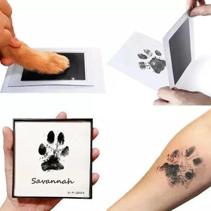Baby Handprint Footprints Ink Pads for Pet Safe Non-toxic No-Touch Skin Inkless Inkpad Kits Cat Dog Paw Prints Souvenirs Gifts