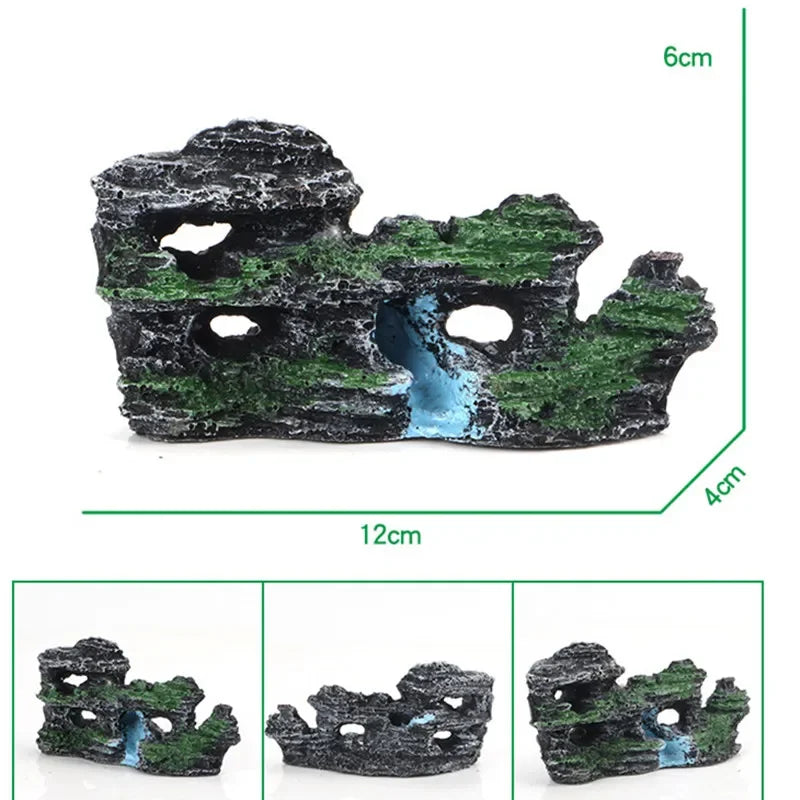 Decorative Rocks Aquarium Decoration Resin Rockery for Fish Tank Decoration Fake Stone Fish Tank Decor Aquarium Decorative Rocks