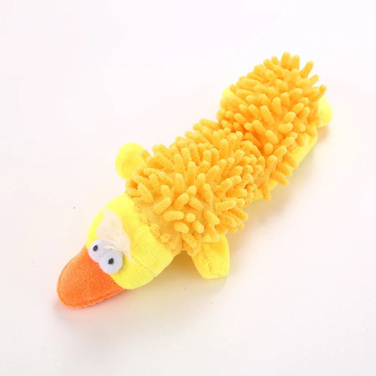 Plush Pet Plush Chew Sounding Toy With Squeaky Animal Shape Cat&Dog Vocalization Toy Bite Resistant Training Entertainment