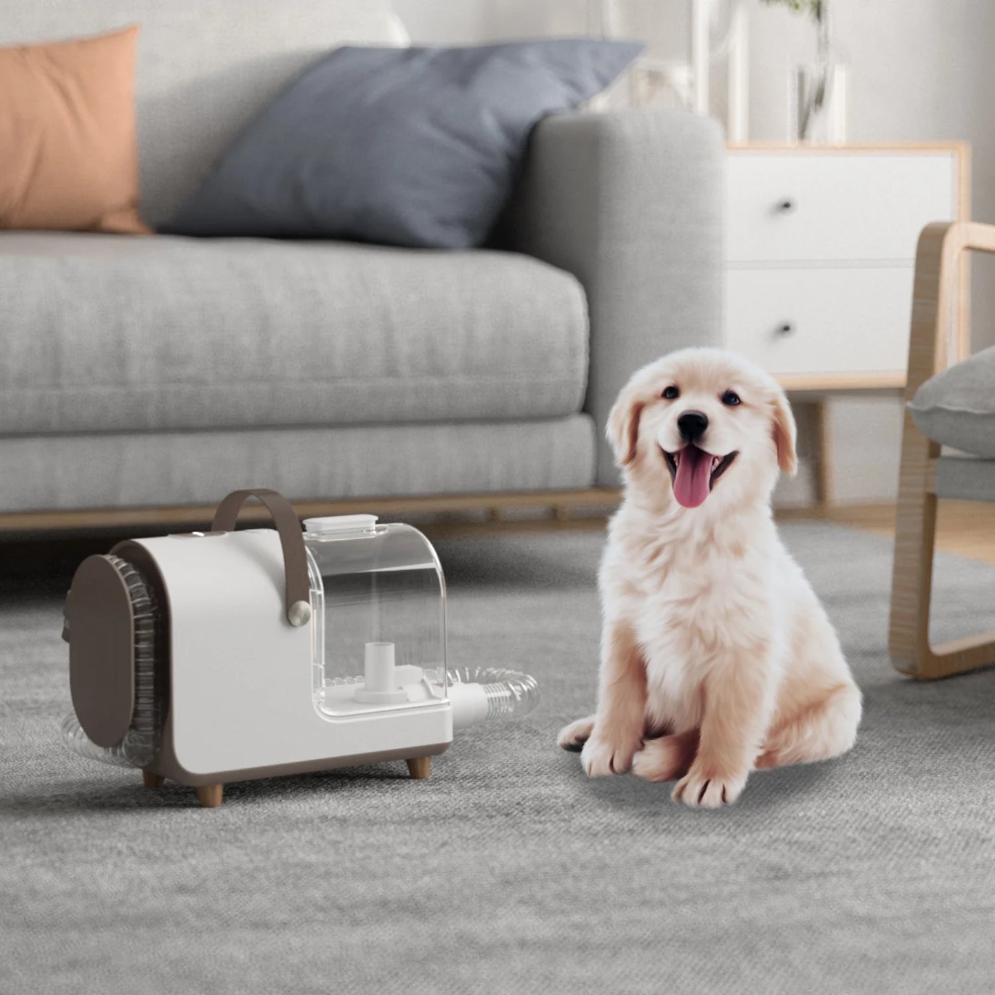 Silent Vacuum Cleaner Dog Hair Cat Hair Cut Brush Tool Pet Grooming Set Vacuum Cleaner