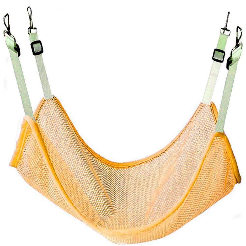 Cats Accessories Breathable Cat Hanging Hammock Soft with Adjustable Straps Cats Mesh Hammock Durable Pet Cage Hammock Balcony