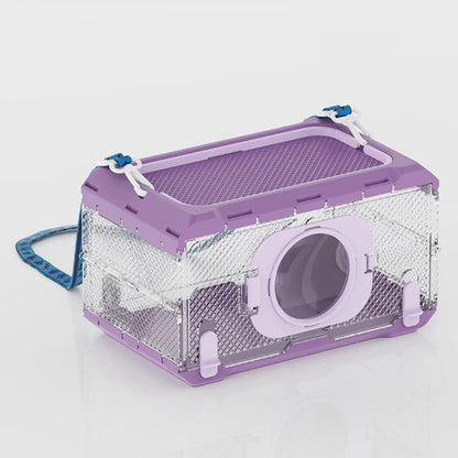 Folding Insect Observation Box Transparent Waterproof Portable Hamster Cage Wear Resistant Pet Observation Box for Outdoor
