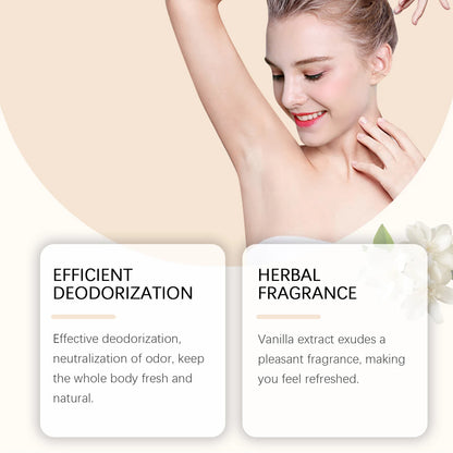 Oceaura Vanilla Body Deodorant Balm Stick Lasting Fragrance Enhance Charming Remove Body Odors Refreshing Natural Solid Balm