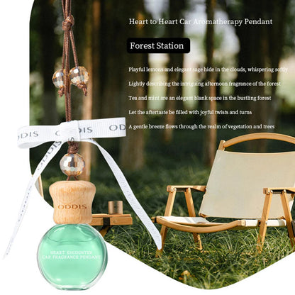Air pendant aromatherapy oil diffuser, car interior air freshener essential oil long-lasting diffuser premium gift box