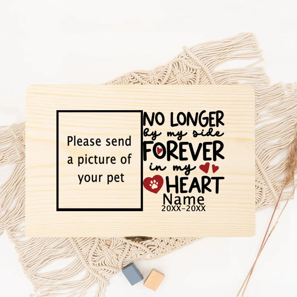 Personalized Pet Urn Customize Name and Date Dog Ashes Custom Funeral Box Pet Remains Wood Box Cremation Cat Ashes Urn Box