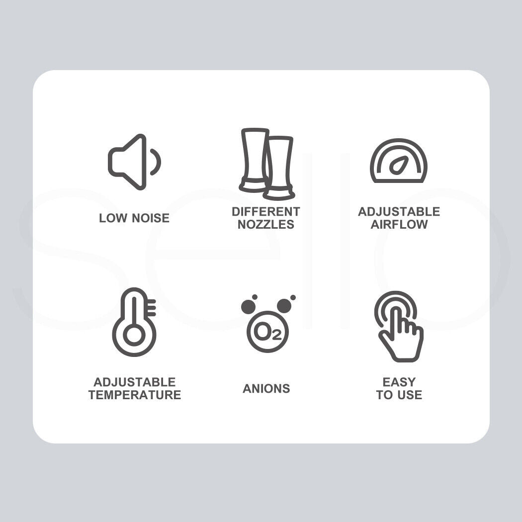 Pawz Pet Hair Dryer Grooming Dog Cat Blow Speed Hairdryer Blower Heater 3200W