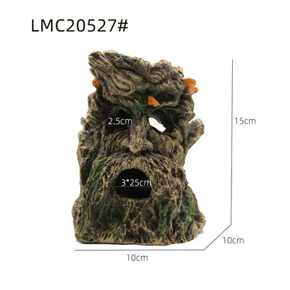 Reptile Resin Decoration Turtle Snake Lizard Reptiles Hiding Hole Fish Tank Scenery Reptiles Box Aquarium Landscape Decorations