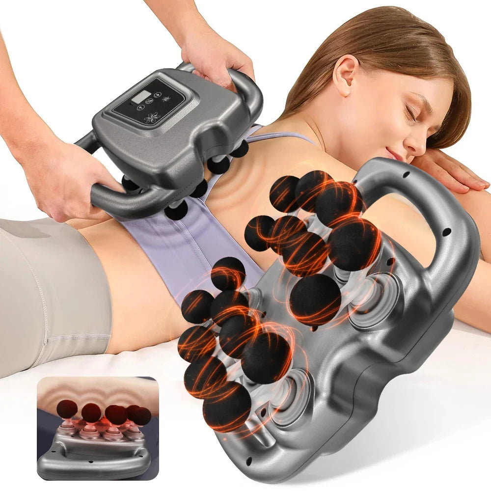 Fascia Gun Muscle Massage Gun Sixteen High Frequency Neck Shoulder Waist Massage Machine Professional Muscle Massage Gun