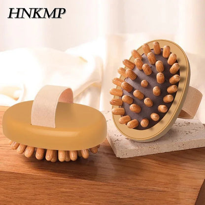 Body Anti Cellulite Brush Soothing Wooden Essential Oil Spa Air Cushion Massage Hair Comb Scalp Massage Brush Dead Skin Remover