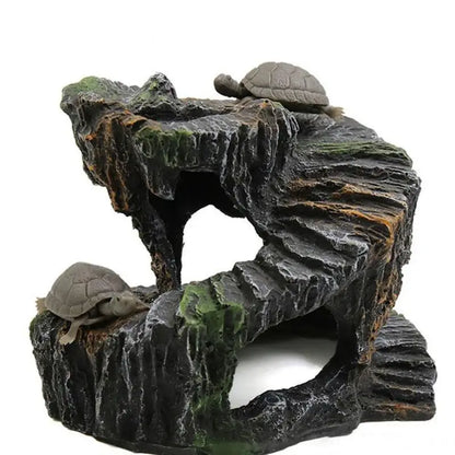 Resin Turtle Basking Platform Reptile Aquarium Adornment Fish Tank nament Terrarium Decor Pet Products TORTOISE