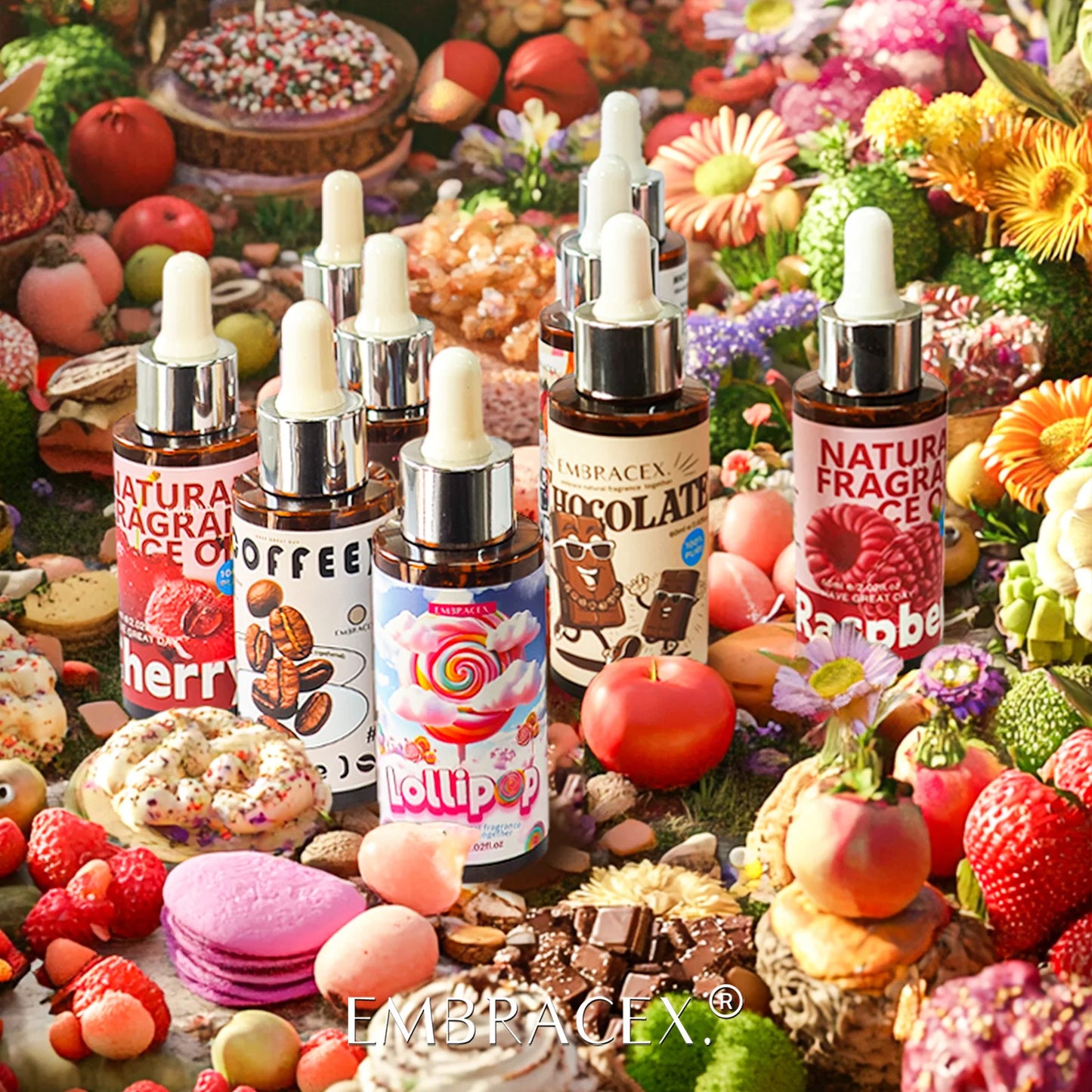 Red Cherry Aromatherapy Essential Oil Good Essential for Diffuser, Candles, Soaps, Perfume 60ml Cherry Fragrance Oil