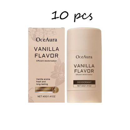 Oceaura Vanilla Body Deodorant Balm Stick Lasting Fragrance Enhance Charming Remove Body Odors Refreshing Natural Solid Balm