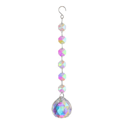 Star Moon Crystal Sun Catcher Bohemian Rainbow Maker Wind Chime  Home Outdoor Garden Hanging Ornament Window Decoration New In