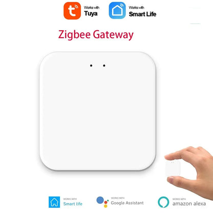 Tuya Zigbee or WiFi Temperature Humidity Sensor Home Connected Thermometer Compatible With Smart Life Alexa Google Assistant