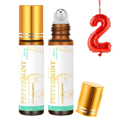 2PC 10ml Roller Essential Oils Massage oil Coffee Lollipop Vanilla coconut Lavender Peony Cotton Candy Raspberry Cherry Gifts