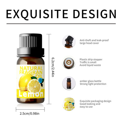 10ml Lemon Essential Oils Skin Care Lemon Perfume In car fragrance Funny Gifts At Home Or On-The-Go Aroma Oil