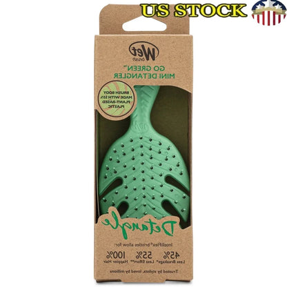 Mini Detangler Hair Brush Travel Size Eco Friendly IntelliFlex Bristles Easy Detangling Ergonomic Handle Tangle Free Gentle on