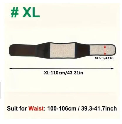 Adjustable 20-Magnet Self-Heating Magnetic Therapy Belt for Back and Waist – Sports Support & Waist Massage Belt