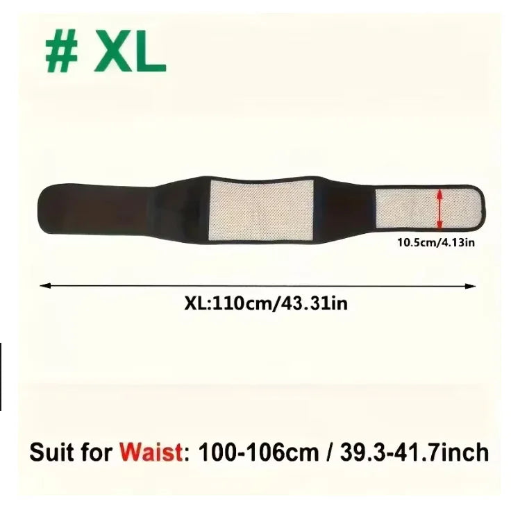 Adjustable 20-Magnet Self-Heating Magnetic Therapy Belt for Back and Waist – Sports Support & Waist Massage Belt