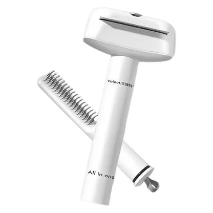 Cat Grooming Brush Shedding Brush Cat Hair Flea Groomer Lint Scraper Detangler Massage Coat Comb For Puppy Horse