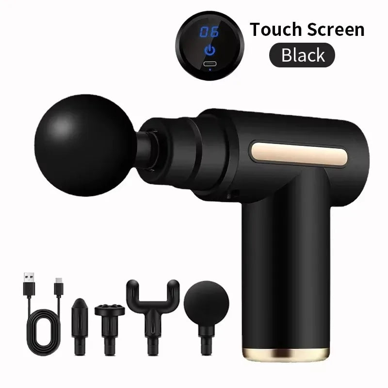 New Portable Fascia Massage Gun Deep Tissue Mini Muscle Massage Gun Lightweight Adjustable Speed Whole Body Massage Equipment