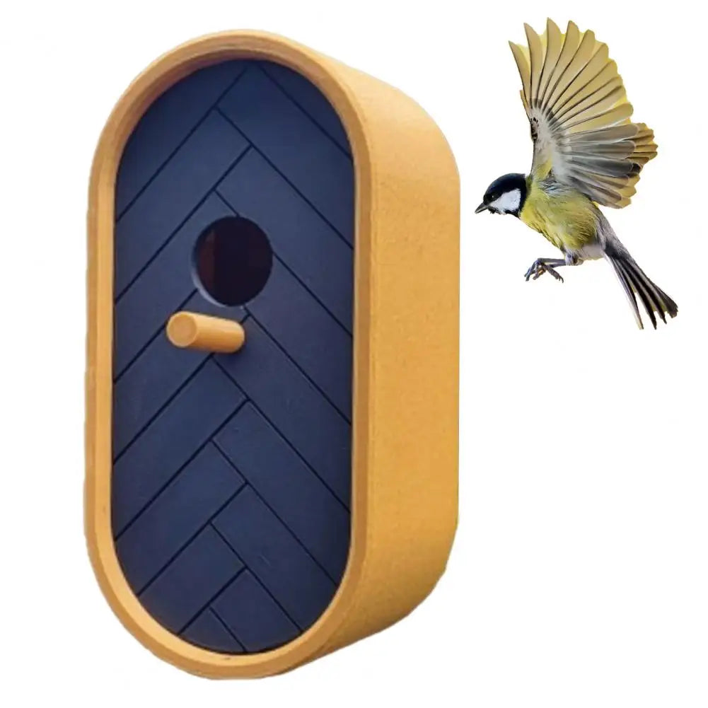 3D Printed Bird House Wall Mounted Wild Birds House Decorative Garden Birdhouse for Small Birds Hummingbirds Wrens Finches