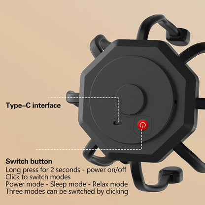 Electric Octopus Scalp Massager Hands-free 8 Claws Vibration Contacts 360 Degree 3 Modes Head Scratcher Massage Health Care