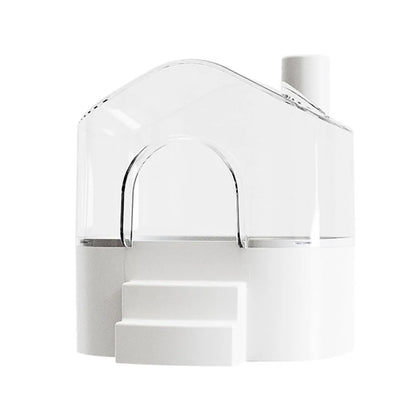 Detachable Pet Bird Bath Box Transparent Large Space Hamster Bathtub Anti-leak Household Hamster Bath House Bathtub Supplies