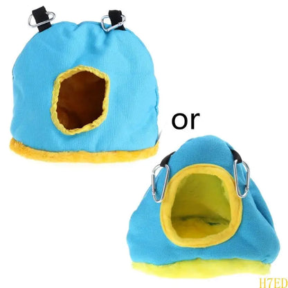 H7ED Parrot Hammock Hanging Tent for Budgies Parakeets Small Animals Plush House