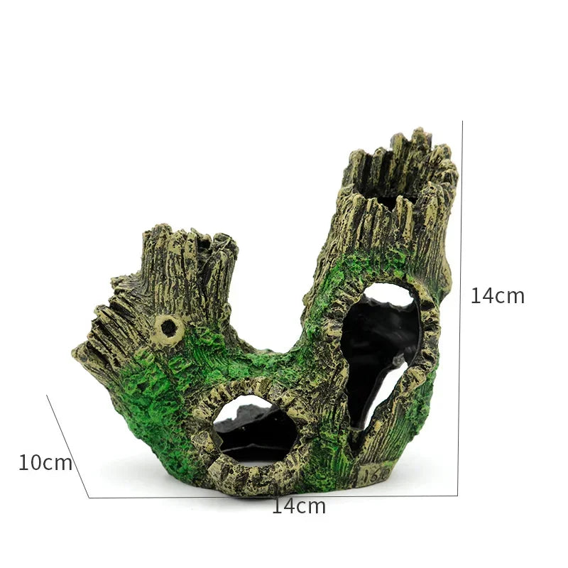 Reptile Resin Decoration Turtle Snake Lizard Reptiles Hiding Hole Fish Tank Scenery Reptiles Box Aquarium Landscape Decorations