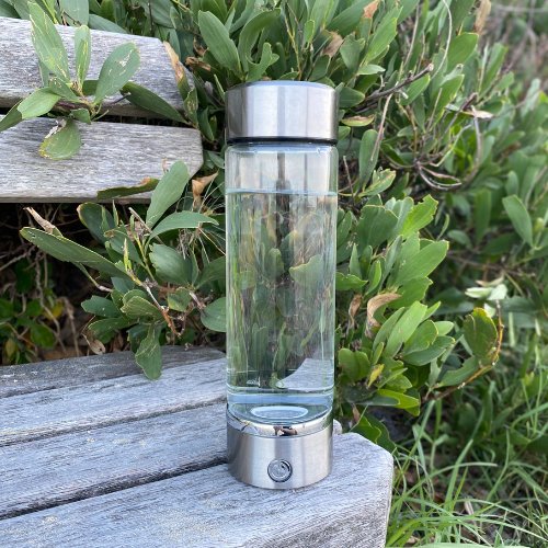 Hydrogen Glass Water Bottle 550 mL-0
