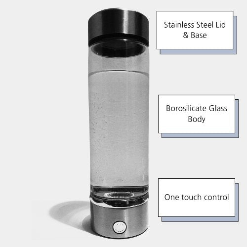 Hydrogen Glass Water Bottle 550 mL-3