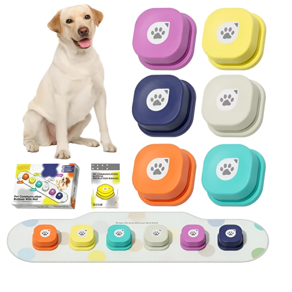 TalkiPaws Smart Button Set – Teach Your Pet to Speak with a Paw