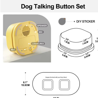 TalkiPaws Smart Button Set – Teach Your Pet to Speak with a Paw