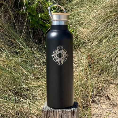 Pure Stainless Steel Double Wall Insulated Water Bottle-3
